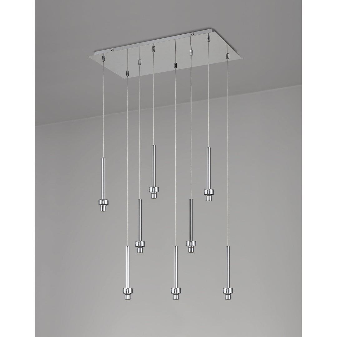 Nelson Lighting NL76149 Iona 8 Light Pendant Polished Chrome