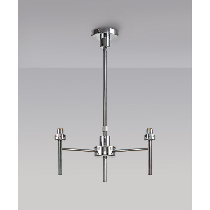 Nelson Lighting NL76159 Iona 3 Light Ceiling Light Polished Chrome