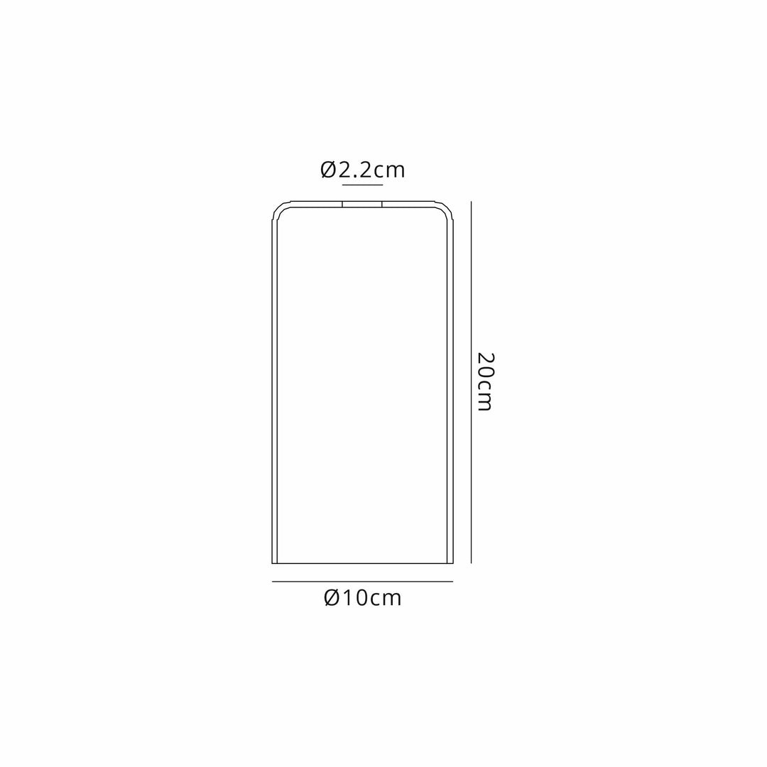 Nelson Lighting NL76269 Iona Shade Clear