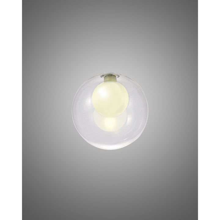 Nelson Lighting NL76389 Iona Shade Clear Frosted White