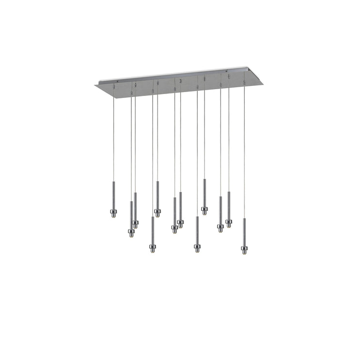 Nelson Lighting NL80639 Iona 12 Light Linear Pendant Polished Chrome