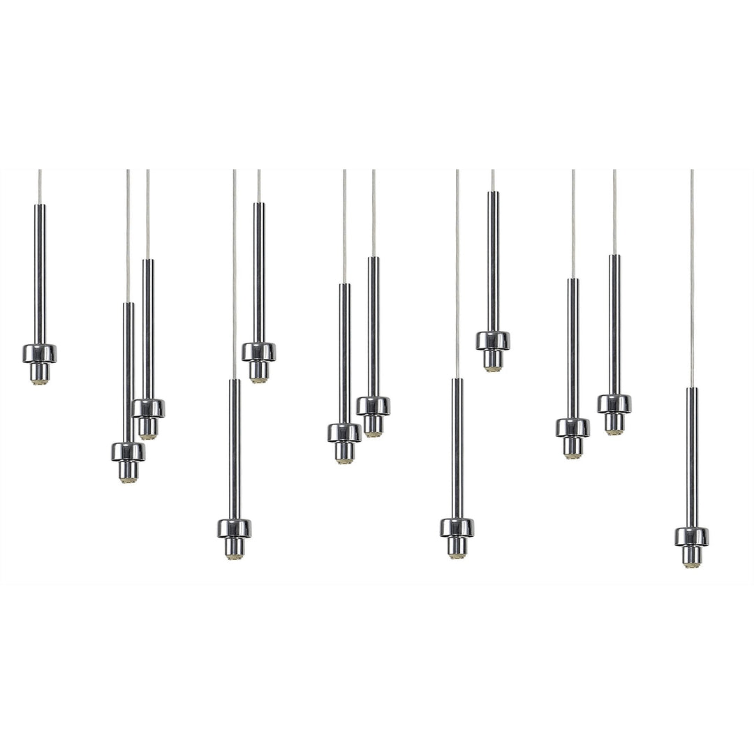 Nelson Lighting NL80639 Iona 12 Light Linear Pendant Polished Chrome