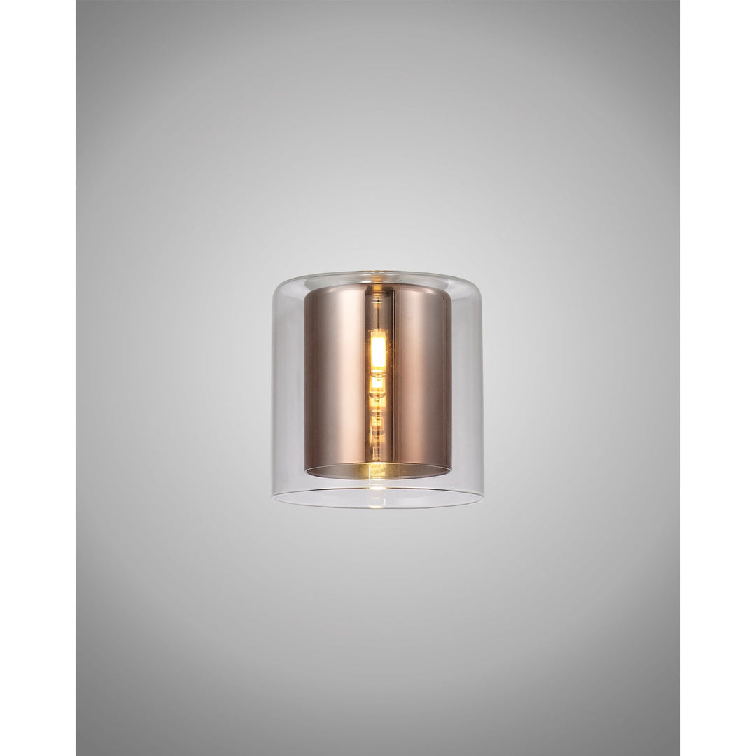 Nelson Lighting NL84099 Iona Shade Copper Clear