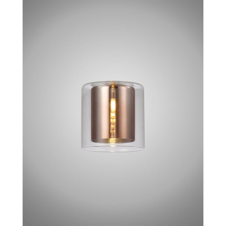 Nelson Lighting NL84099 Iona Shade Copper Clear