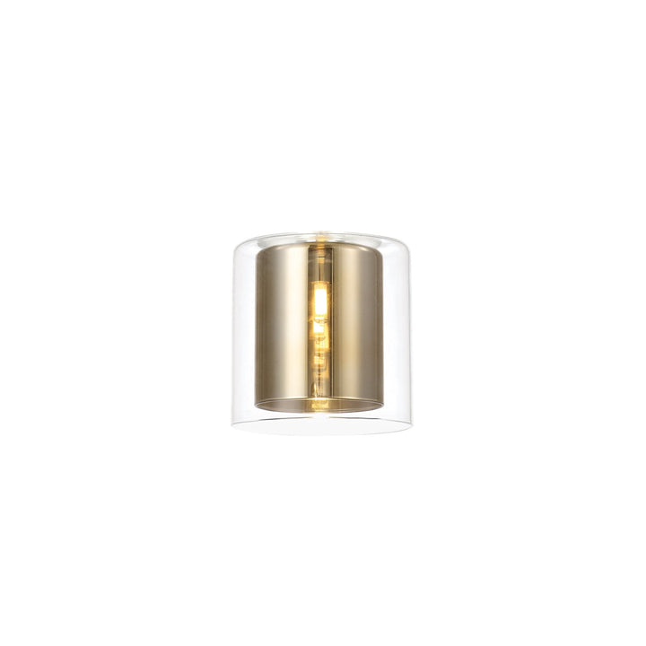 Nelson Lighting NL84109 Iona Shade Gold Clear