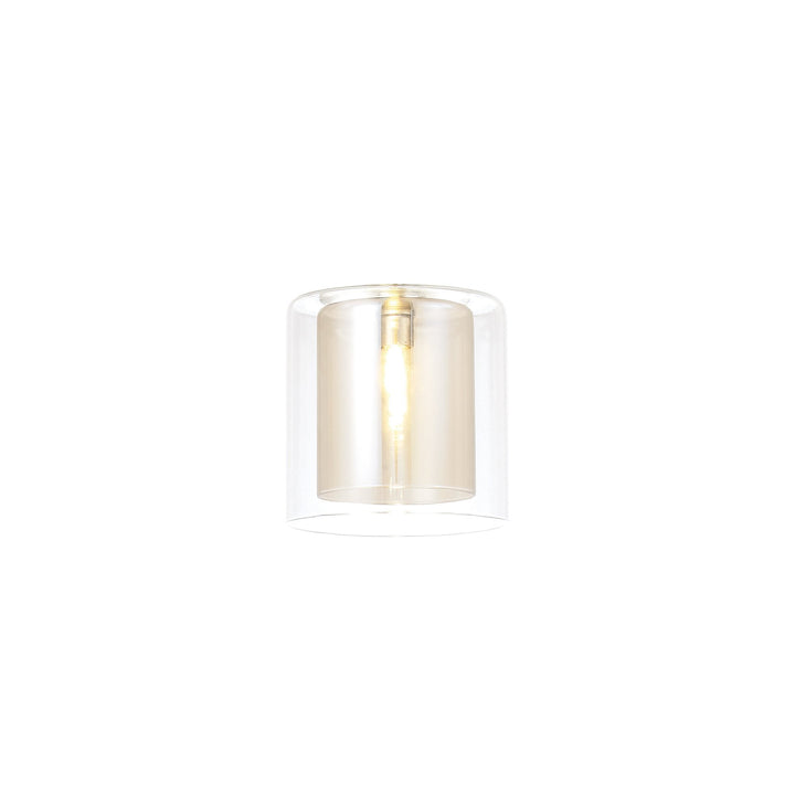 Nelson Lighting NL84129 Iona Shade Cognac Clear