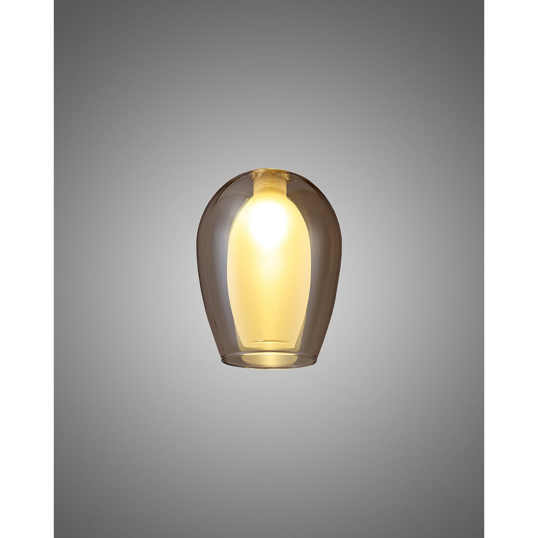 Nelson Lighting NL8458/CG9 Iona Shade Cognac Frosted White