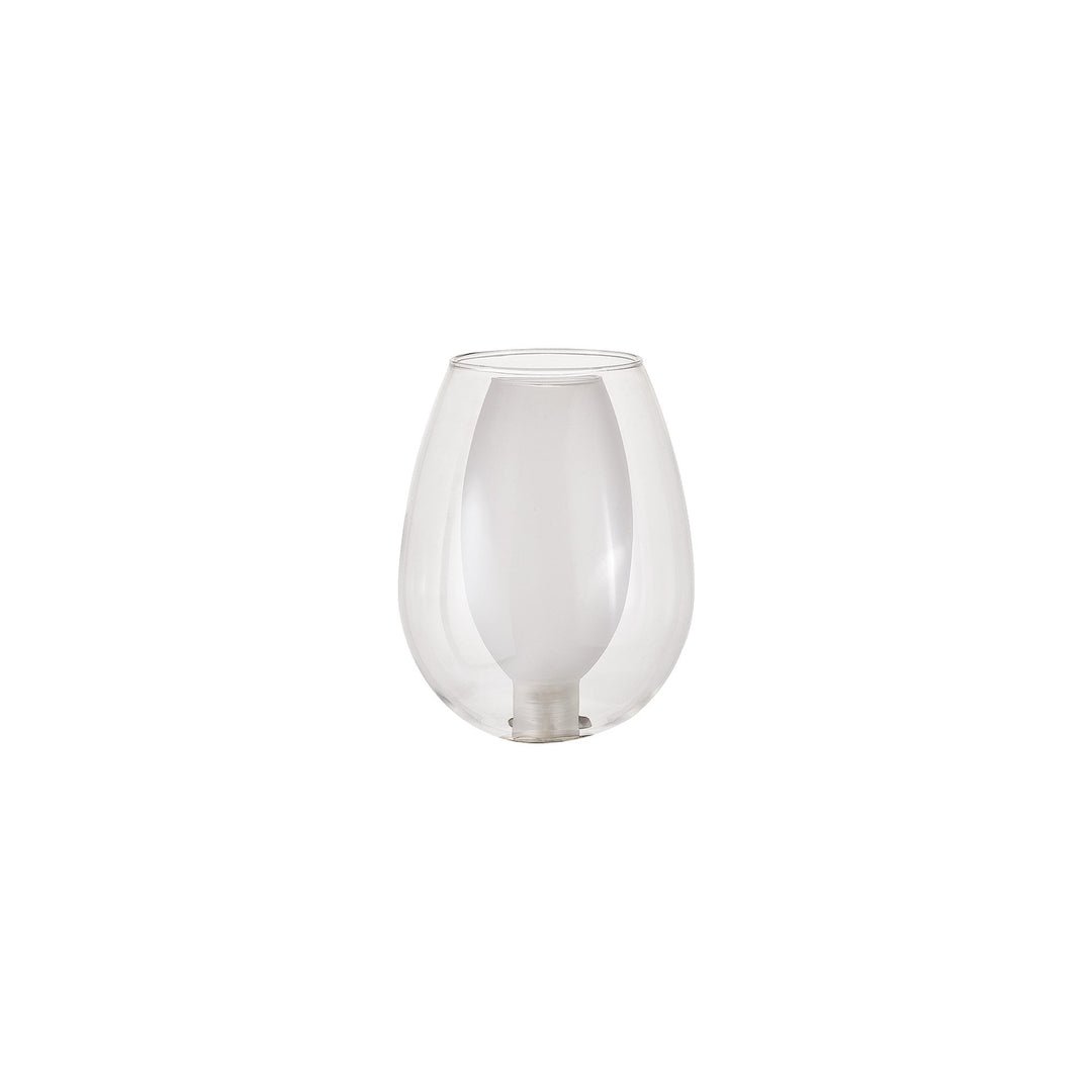 Nelson Lighting NL8458/CL9 Iona Shade Clear Frosted White