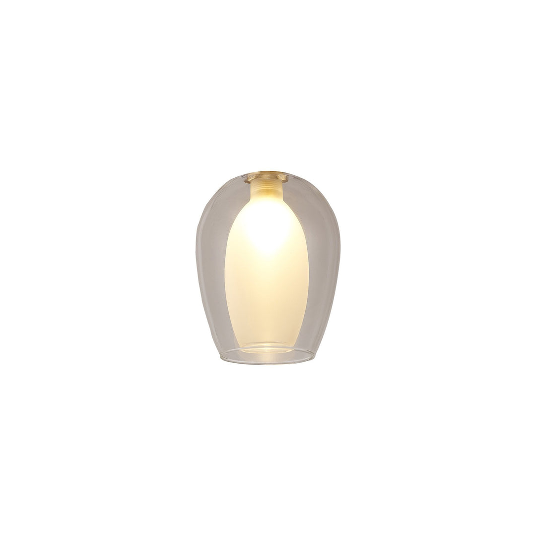 Nelson Lighting NL8458/CL9 Iona Shade Clear Frosted White