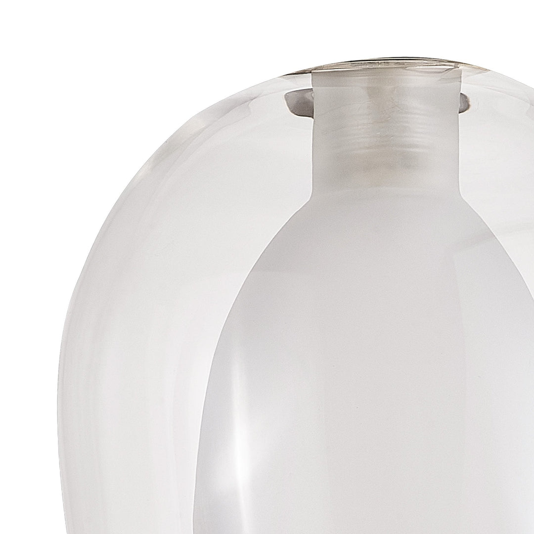 Nelson Lighting NL8458/CL9 Iona Shade Clear Frosted White