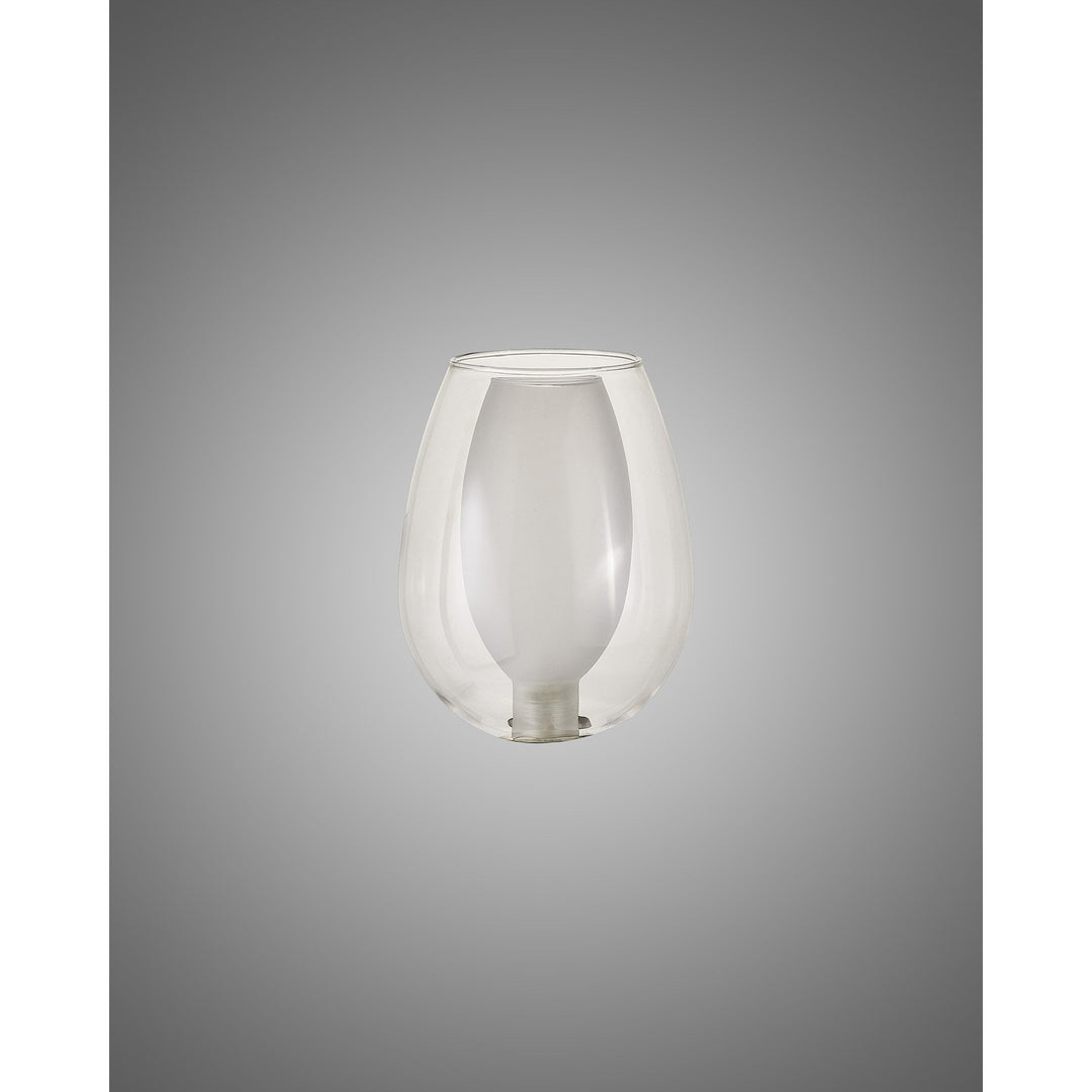 Nelson Lighting NL8458/CL9 Iona Shade Clear Frosted White