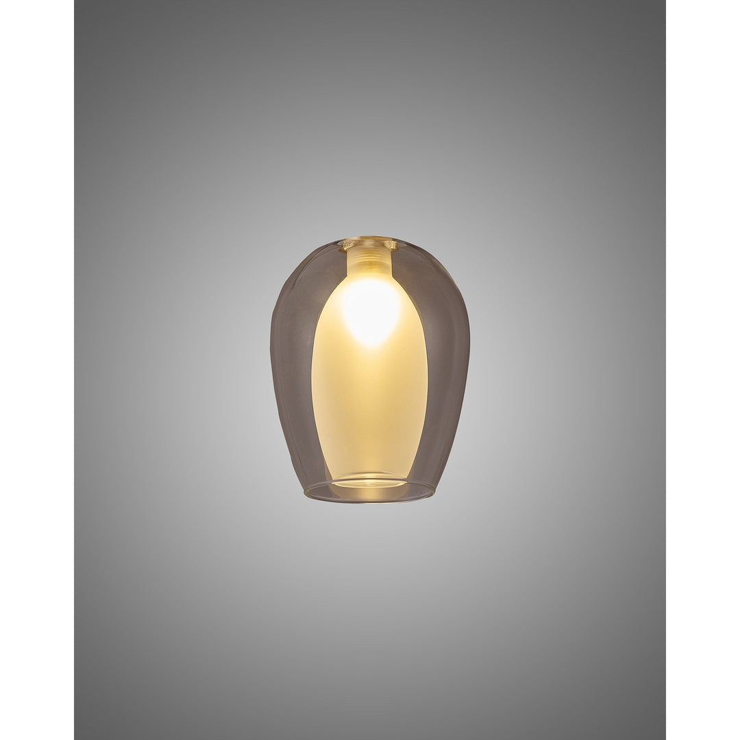 Nelson Lighting NL8458/CL9 Iona Shade Clear Frosted White