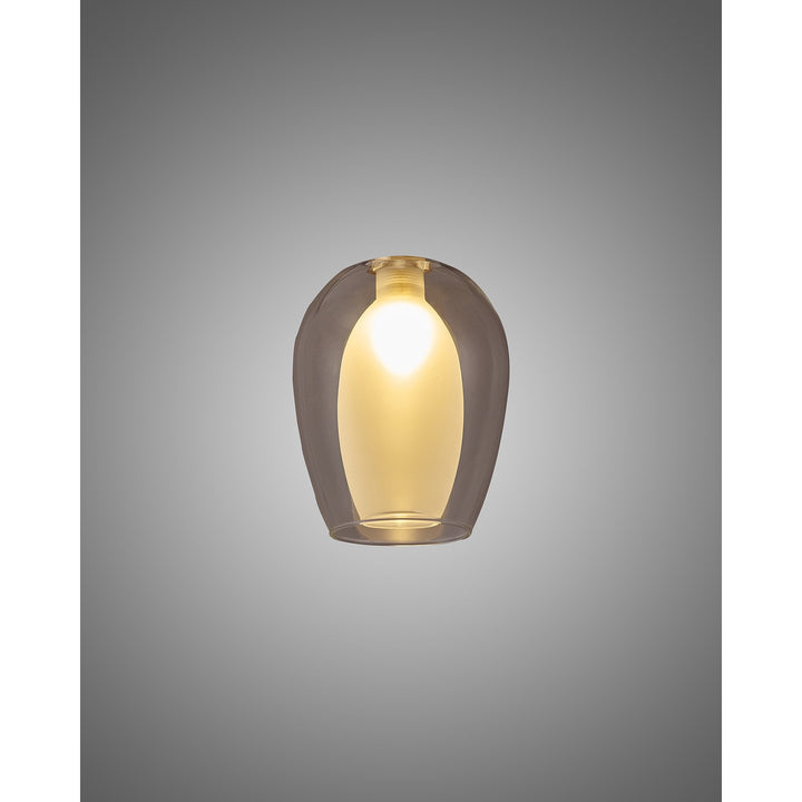 Nelson Lighting NL8458/CL9 Iona Shade Clear Frosted White