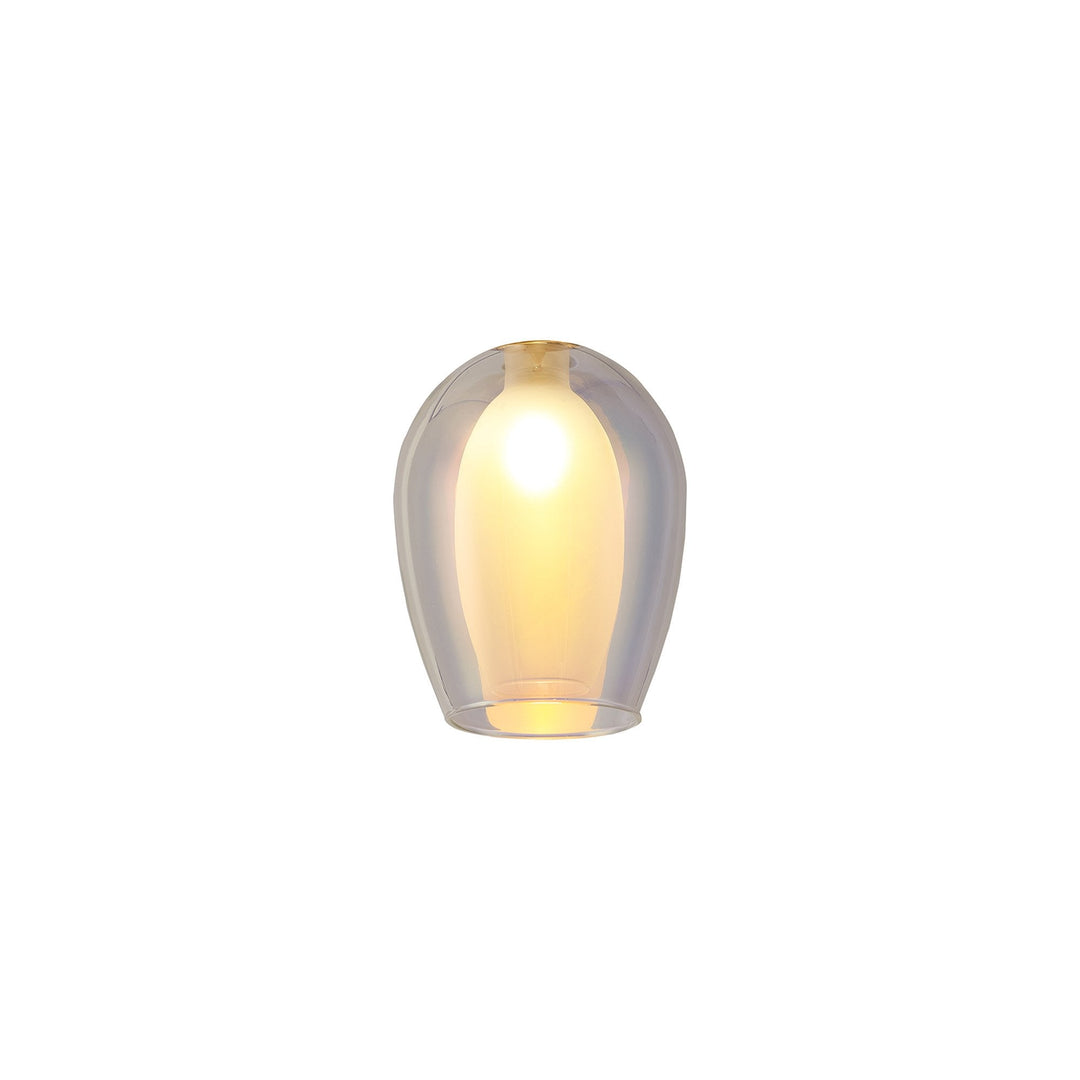 Nelson Lighting NL8458/IR9 Iona Shade 7 Colour Iridescent Frosted White