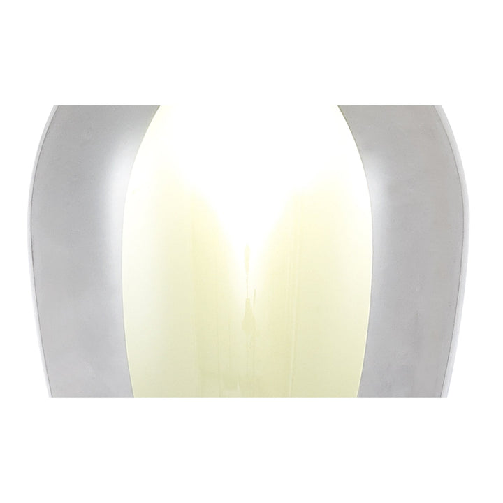 Nelson Lighting NL84589 Iona Shade Smoke Plated Frosted White