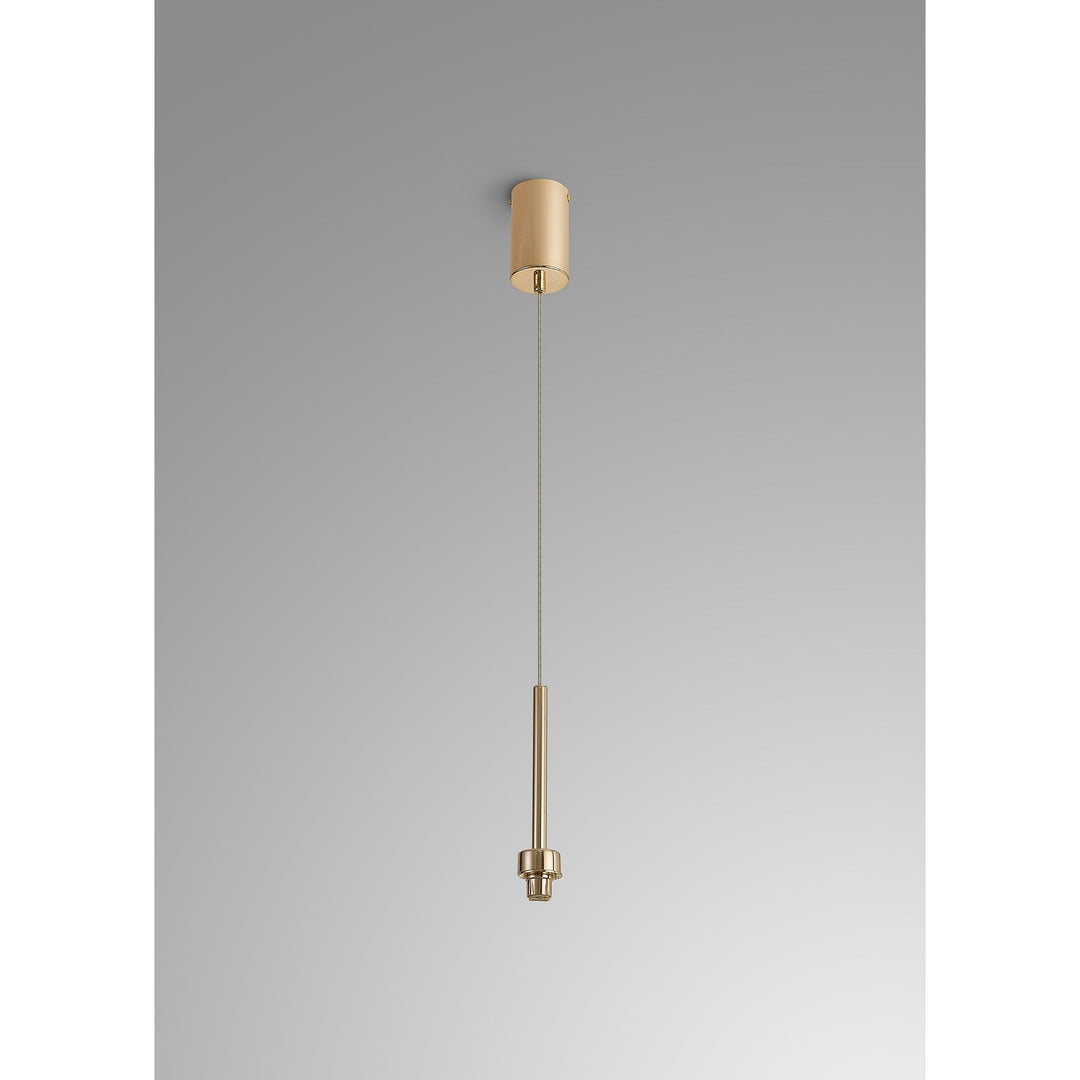 Nelson Lighting NL84679 Iona 1 Light Pendant French Gold