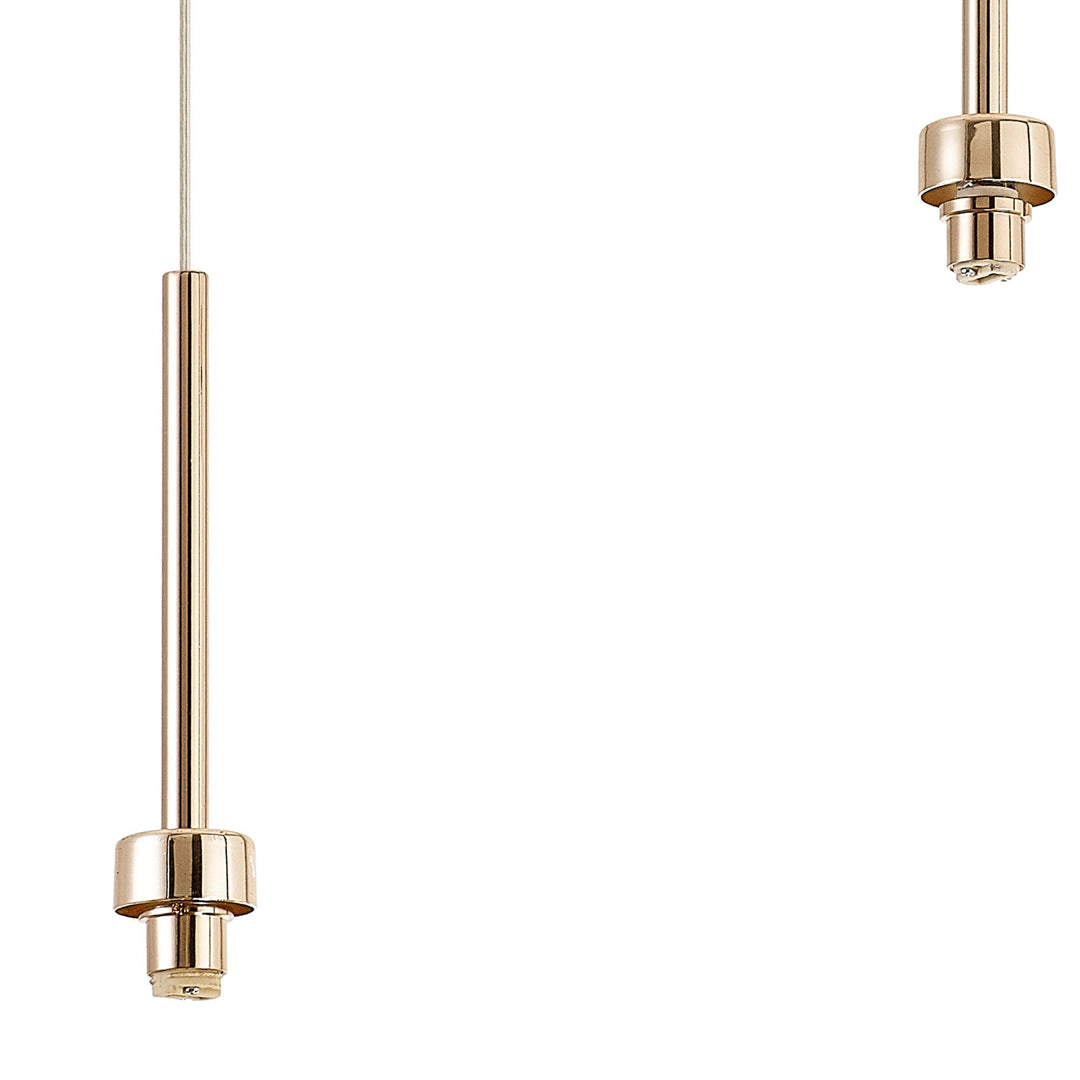 Nelson Lighting NL84729 Iona 3 Light Linear Pendant French Gold Matt Gold