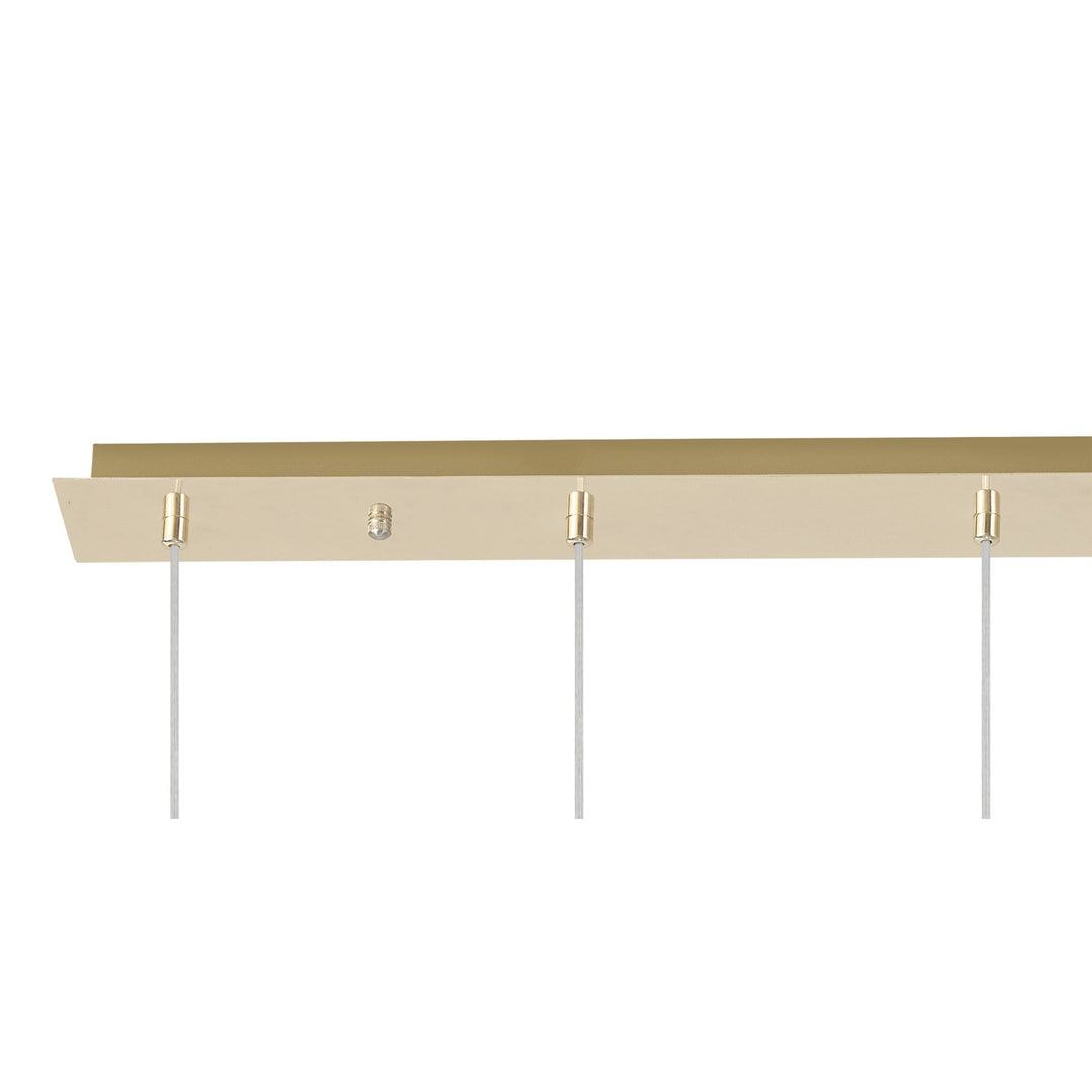 Nelson Lighting NL84739 Iona 6 Light Linear Pendant French Gold Matt Gold