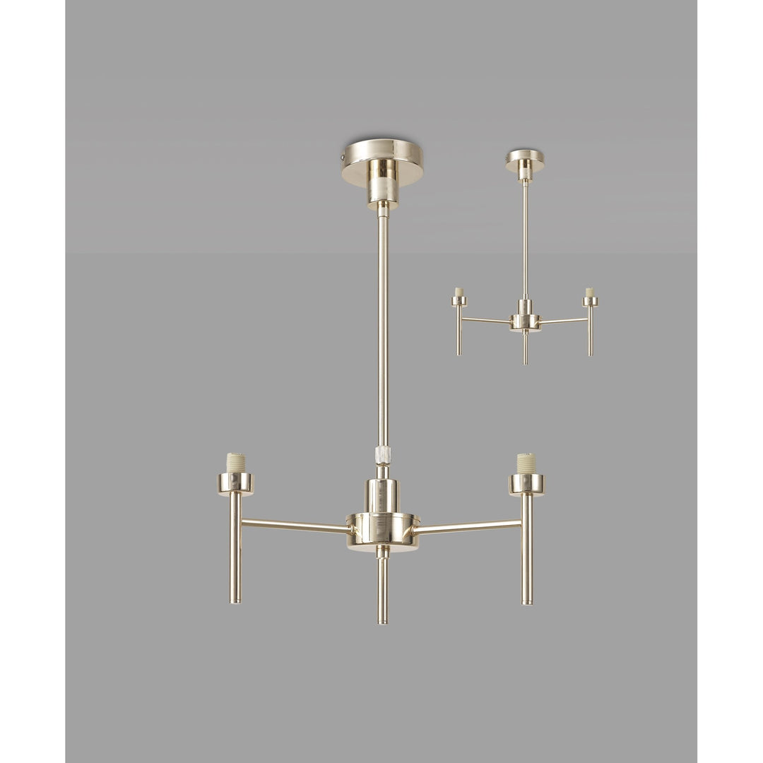 Nelson Lighting NL84769 Iona 3 Light Pendant/Ceiling Light French Gold