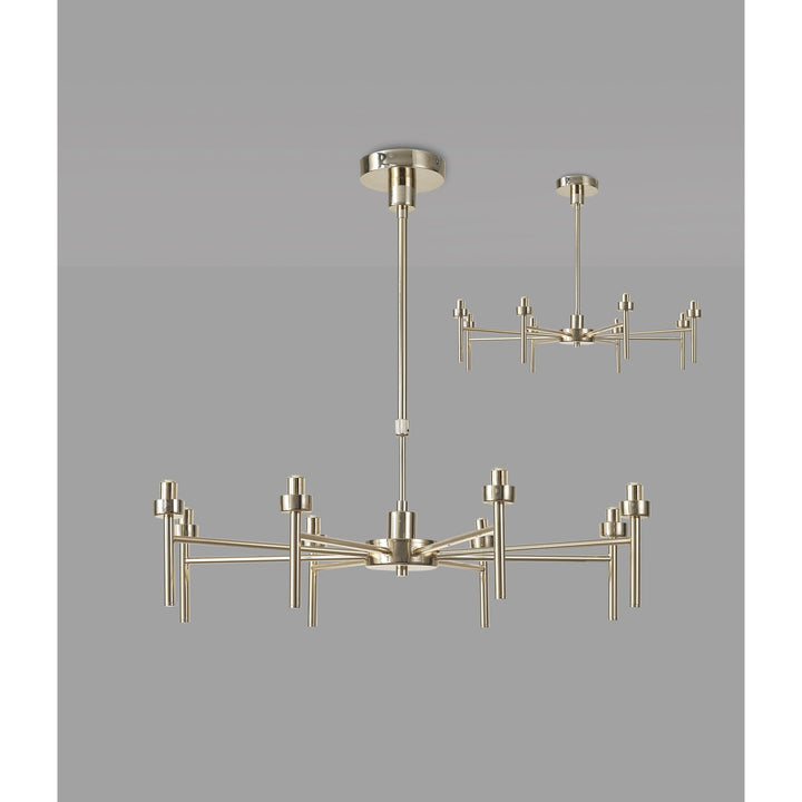 Nelson Lighting NL84789 Iona 8 Light Pendant/Ceiling Light French Gold