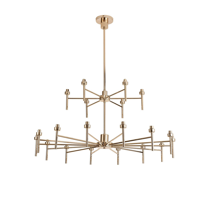 Nelson Lighting NL84809 Iona 20 Light Chandelier French Gold