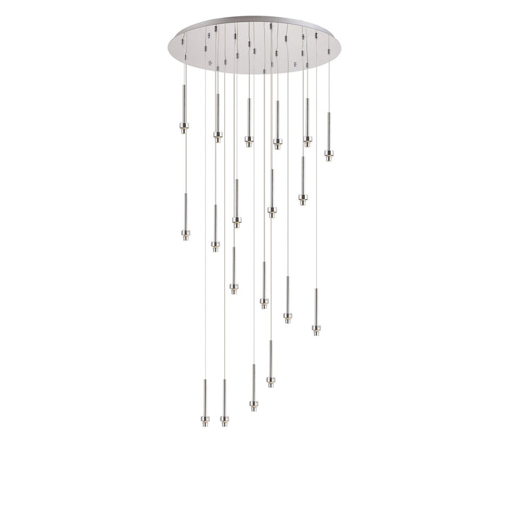 Nelson Lighting NL85339 Iona 19 Light Round Pendant Polished Chrome