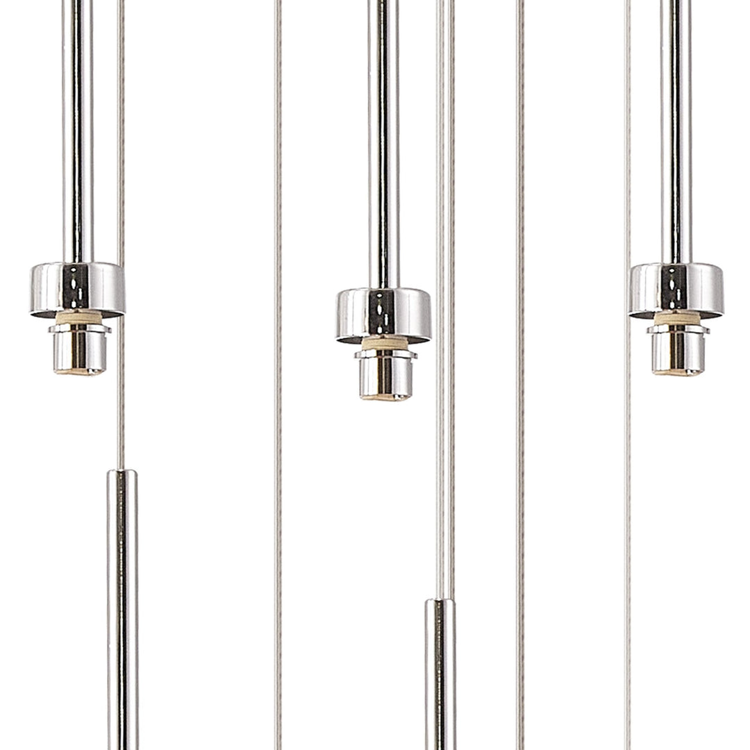 Nelson Lighting NL85339 Iona 19 Light Round Pendant Polished Chrome