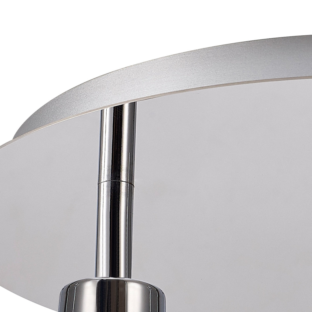 Nelson Lighting NL87529 Iona 3 Light Flush Ceiling Light Polished Chrome