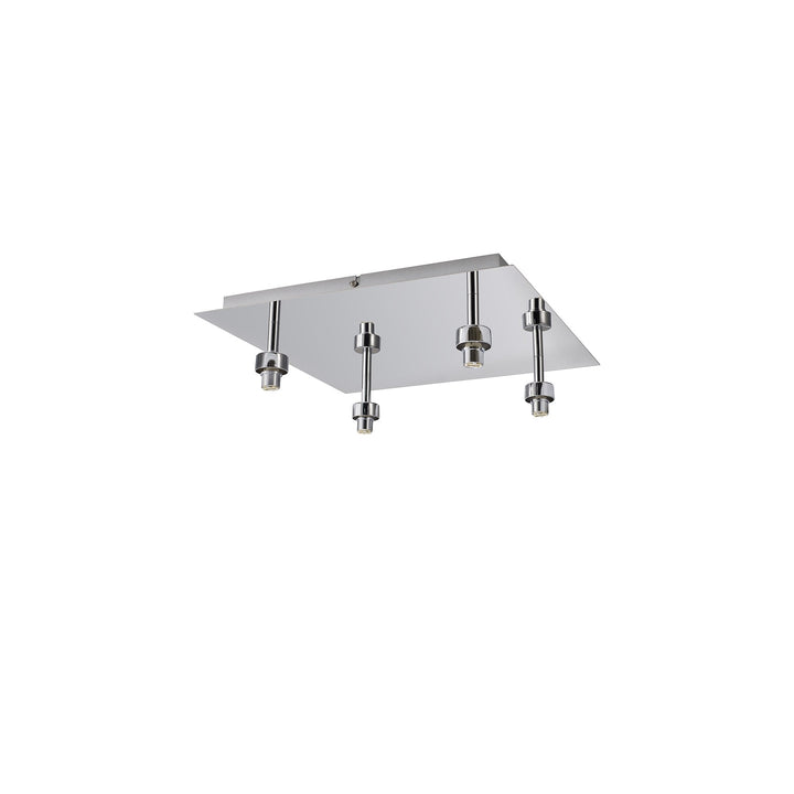 Nelson Lighting NL87539 Iona 4 Light Flush Ceiling Light Polished Chrome