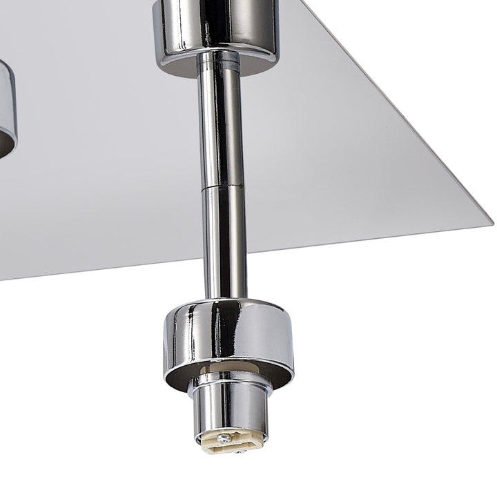 Nelson Lighting NL87539 Iona 4 Light Flush Ceiling Light Polished Chrome