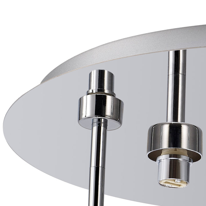 Nelson Lighting NL87549 Iona 5 Light Flush Ceiling Light Polished Chrome