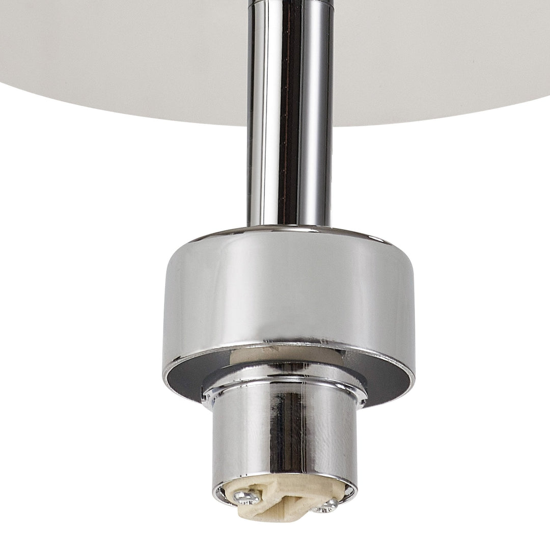 Nelson Lighting NL87589 Iona 1 Light Flush Ceiling Light Polished Chrome