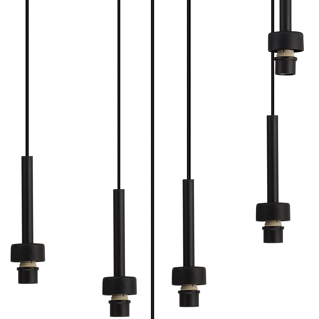 Nelson Lighting NL92659 Iona 13 Light Round Pendant Satin Black