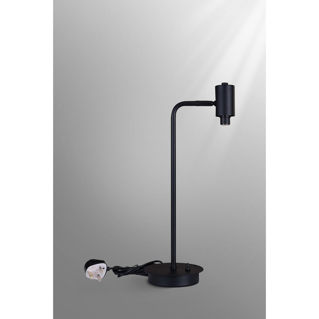 Nelson Lighting NL92739 Iona 1 Light Table Lamp Satin Black