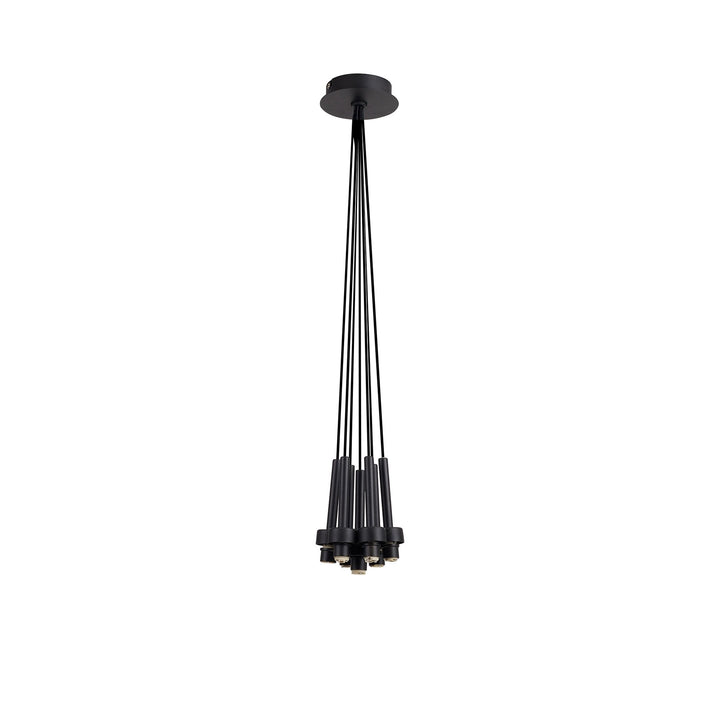 Nelson Lighting NL92779 Iona 7 Light Pendant Satin Black