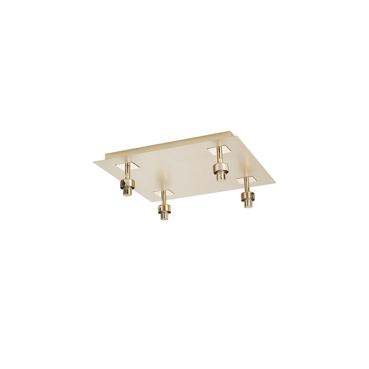 Nelson Lighting NL92839 Iona 4 Light Flush Ceiling Light French Gold Matt Gold