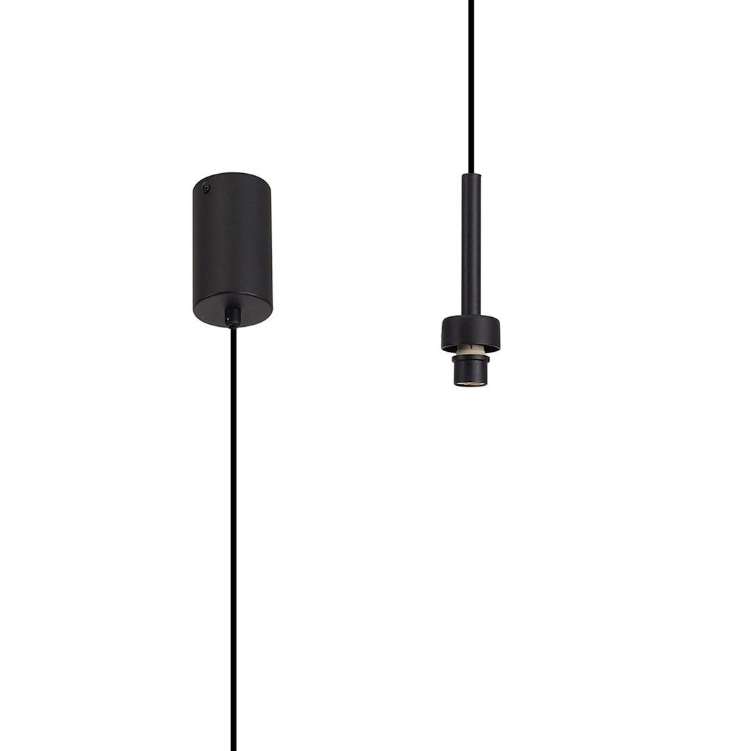 Nelson Lighting NL92879 Iona 1 Light Pendant Satin Black