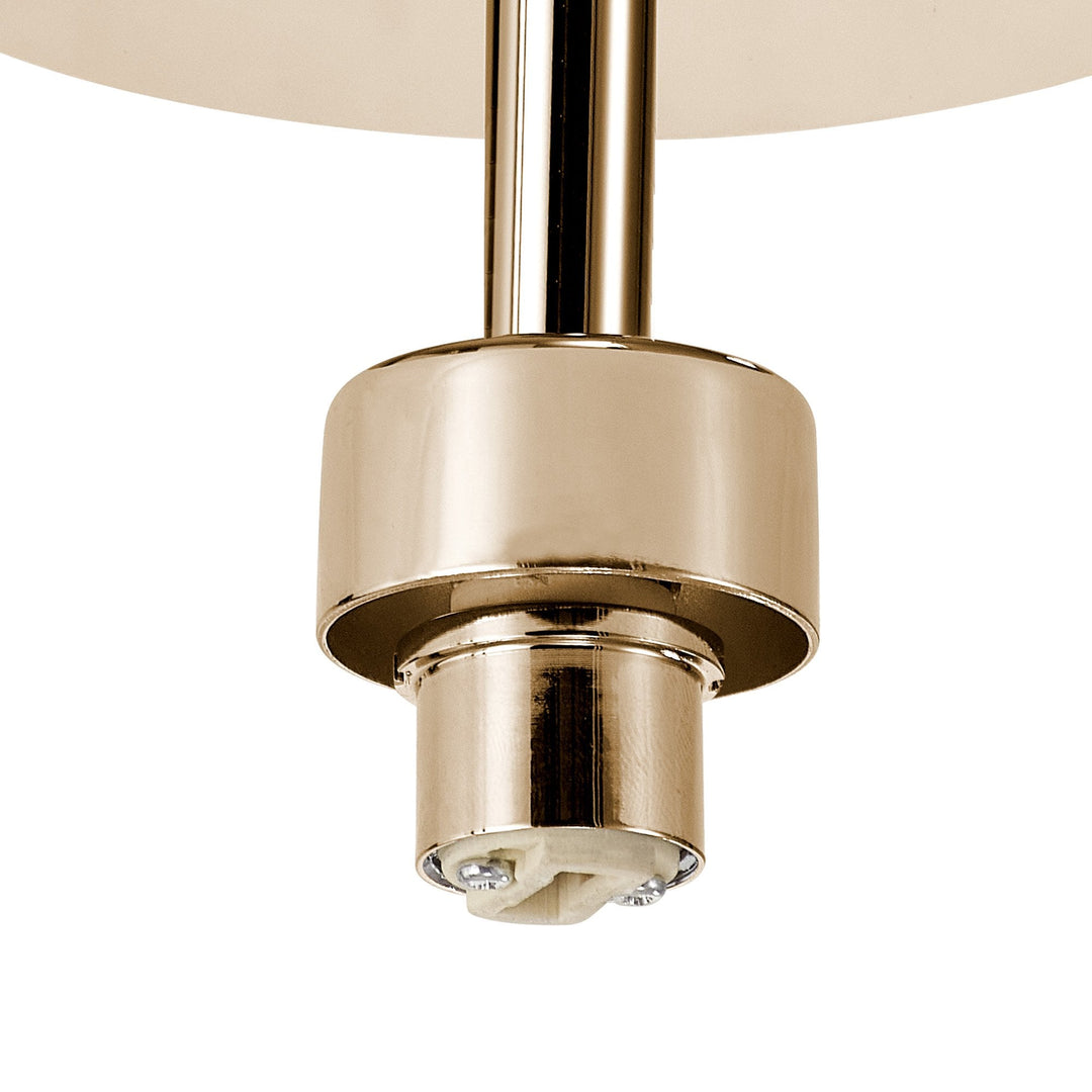 Nelson Lighting NL92889 Iona 1 Light Flush Ceiling Light French Gold