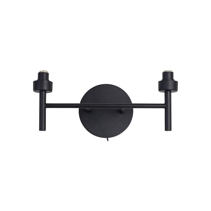 Nelson Lighting NL92959 Iona 2 Light Wall Light Satin Black