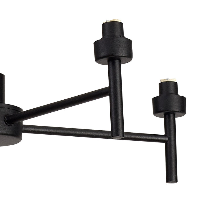 Nelson Lighting NL92989 Iona 5 Light Pendant/Ceiling Light Satin Black