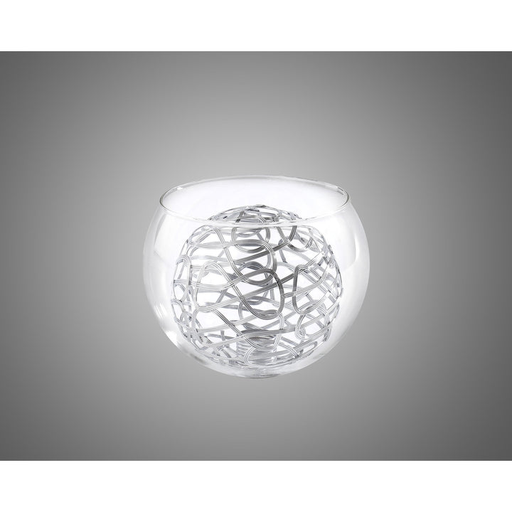 Nelson Lighting NL93089 Iona Shade Clear Silver