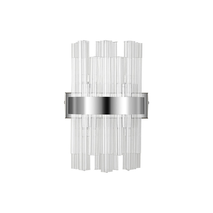 Nelson Lighting NL9510PN/CL9 Kaffer 4 Light Wall Light Polished Nickel Clear