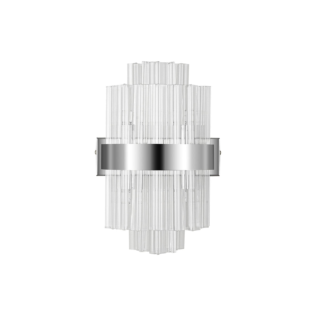 Nelson Lighting NL9510PN/CL9 Kaffer 4 Light Wall Light Polished Nickel Clear