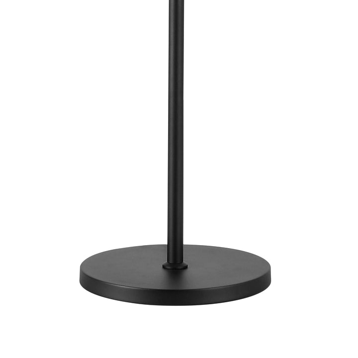 Nelson Lighting NL9514BL/SM9 Kaffer 8 Light Floor Lamp Satin Black Smoke