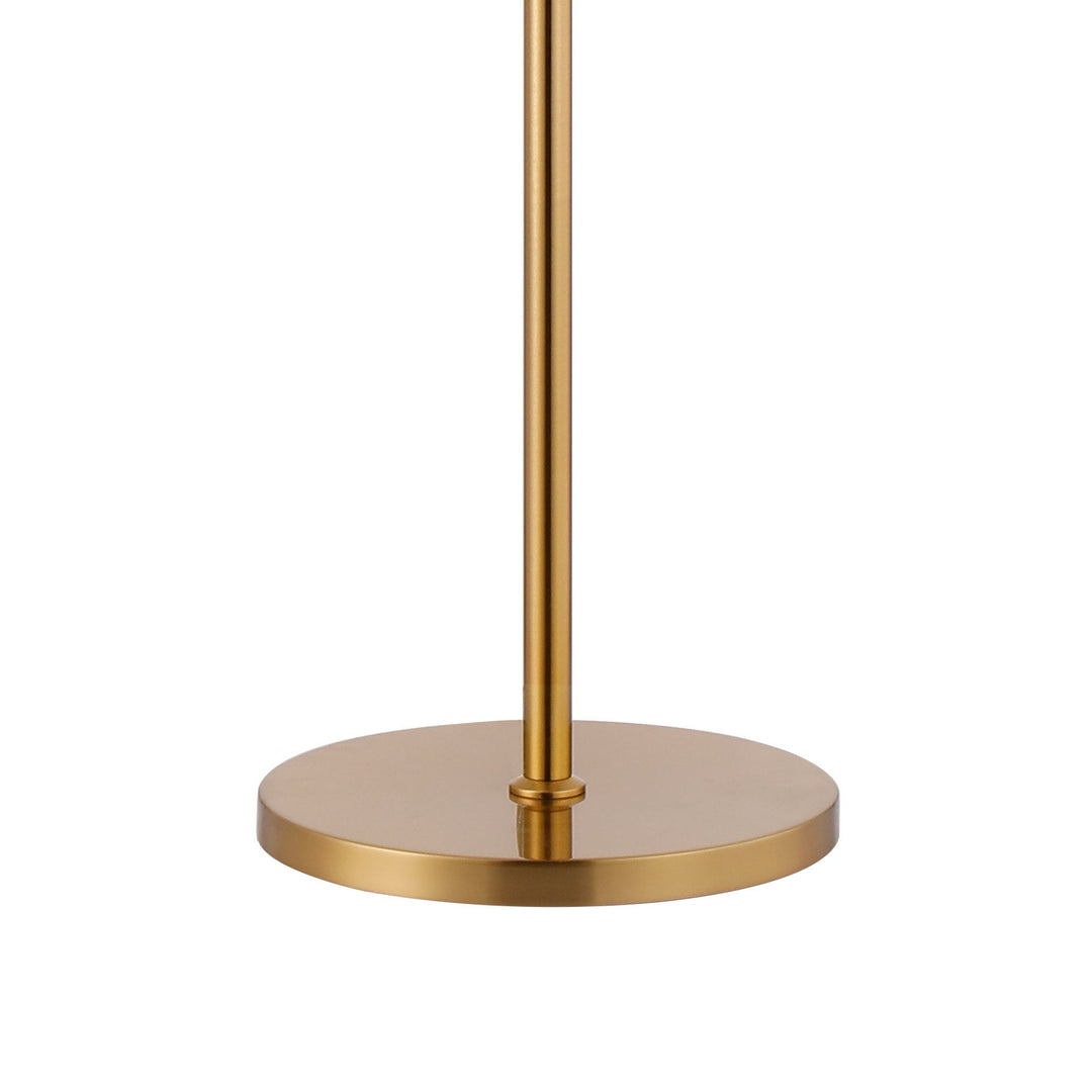 Nelson Lighting NL9514BR/CL9 Kaffer 8 Light Floor Lamp Brass Clear