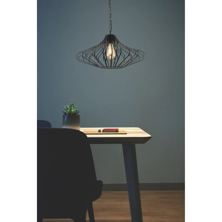 Nelson Lighting NL74339 Kat 1 Light Pendant Sand Grey