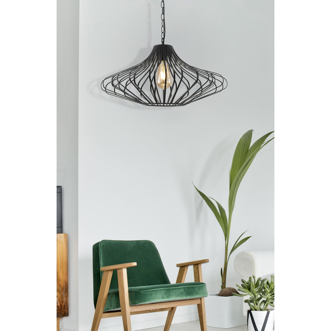 Nelson Lighting NL74339 Kat 1 Light Pendant Sand Grey