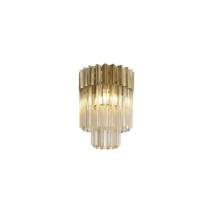 Nelson Lighting NL89339 Vienna 3 Light Ceiling Light Brass Cognac