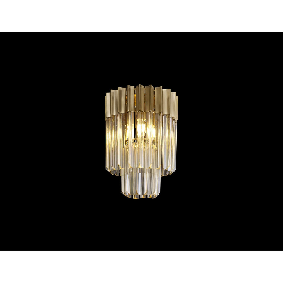 Nelson Lighting NL89339 Vienna 3 Light Ceiling Light Brass Cognac