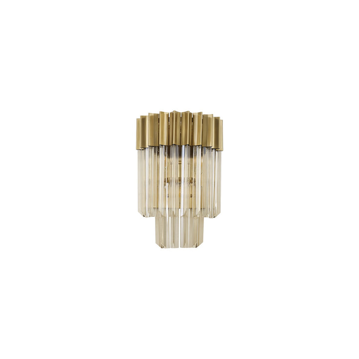 Nelson Lighting NL89999 Vienna 3 Light Wall Light Brass Cognac